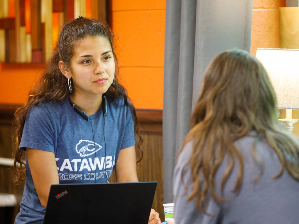 Catawba Students engaged in a discussion